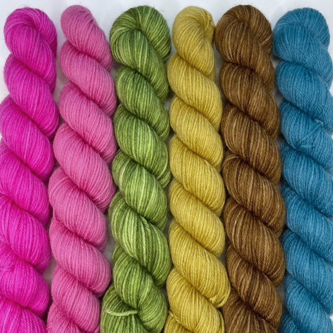 Heel and Toe Skeins Bundle #8 - Merino Sock Yarn