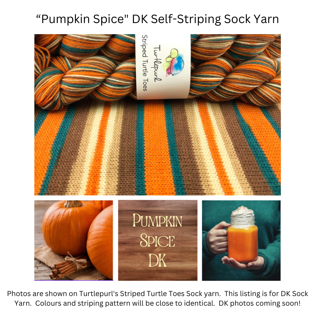Pumpkin Spice - Merino DK Sock Yarn