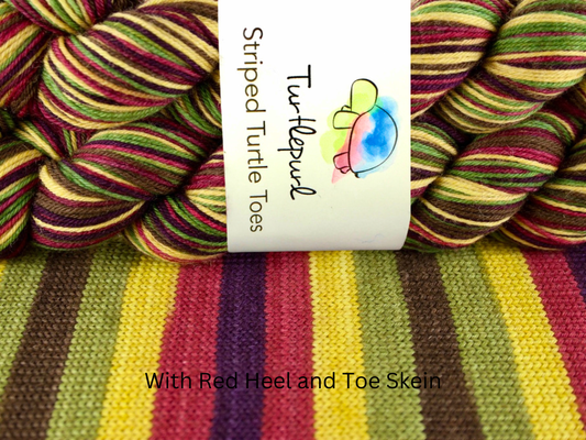 Autumn With Heel and Toe - Merino Sock Yarn