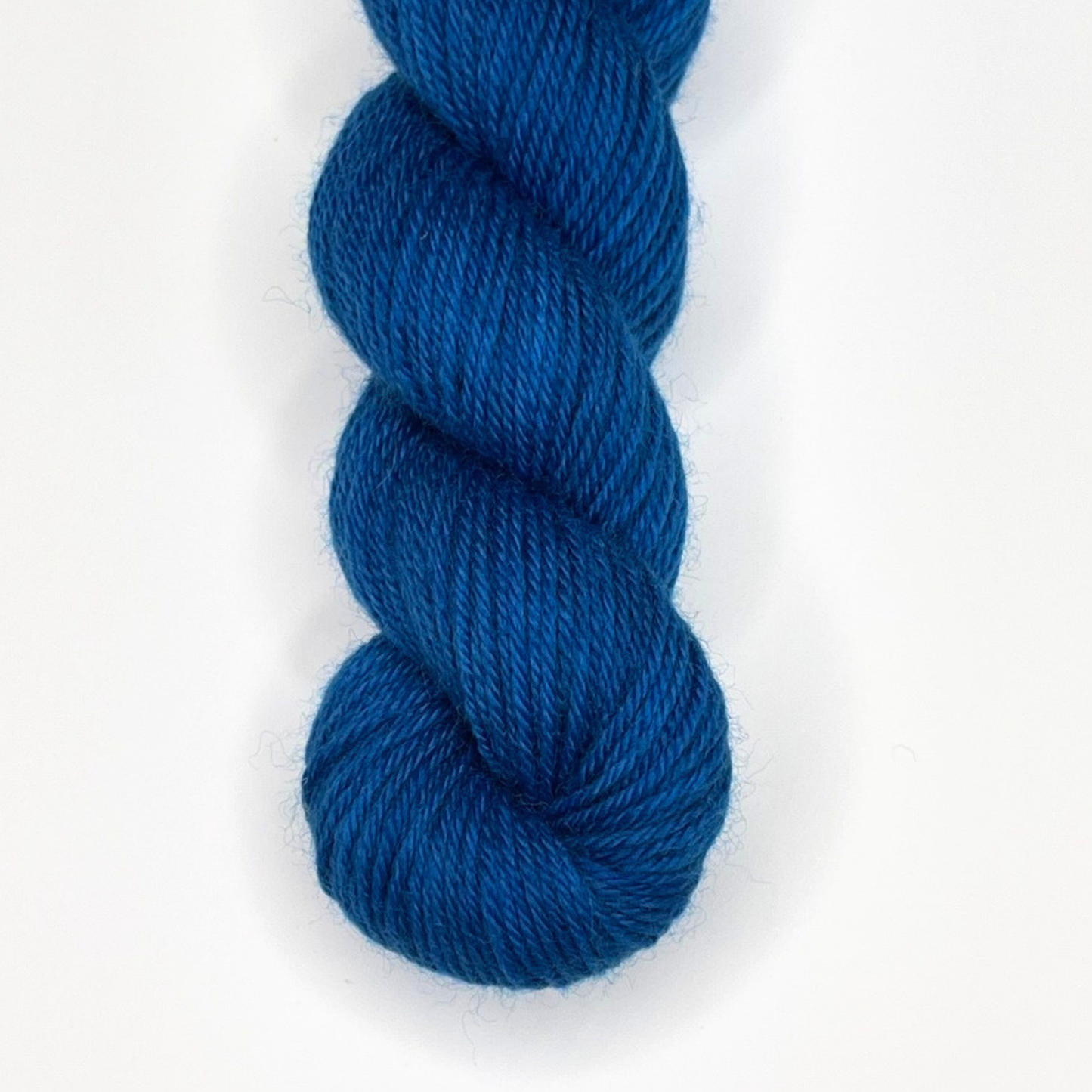 Deep Electric Blue "Bob's Camping Trip" - Heel and Toe Skein Merino Sock Yarn