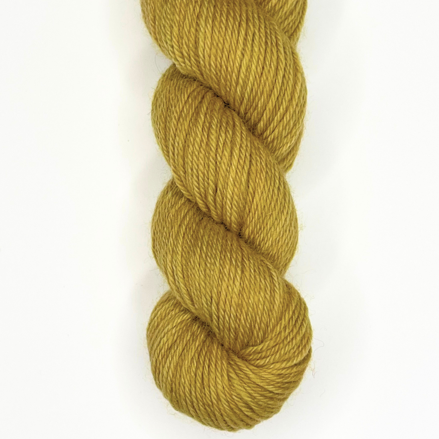 Yellow Gold "Bruised" - Heel and Toe Skein Merino Sock Yarn