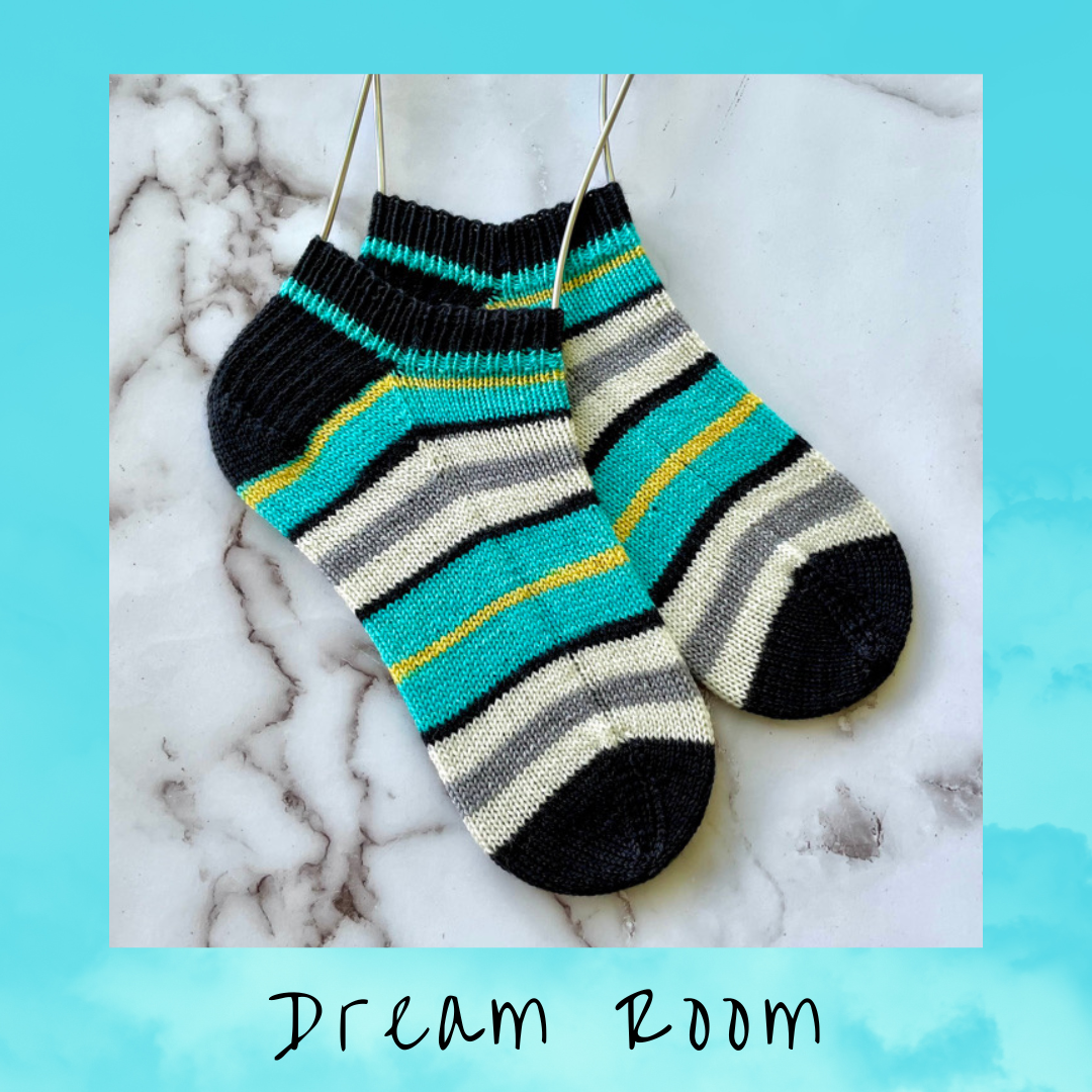 Dream Room With Heel and Toe - Merino Sock Yarn