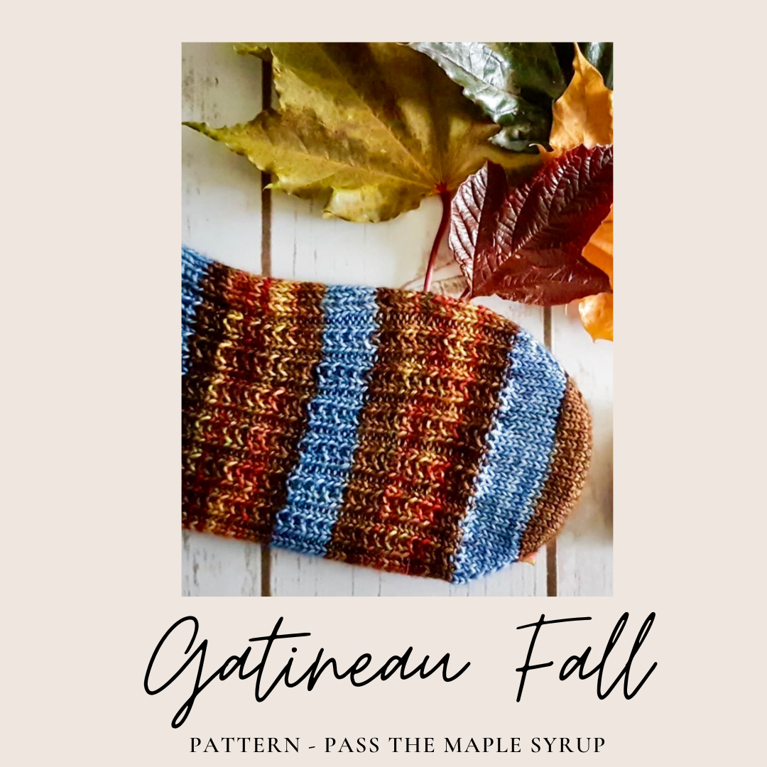 Gatineau Fall With Heel and Toe - Merino Sock - Ship by Sept 2nd