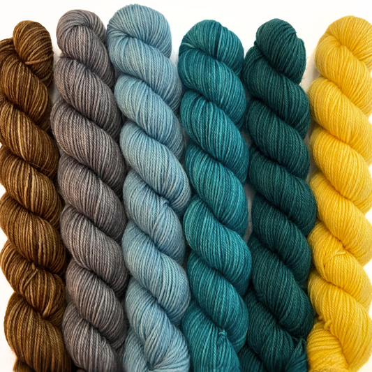 Heel and Toe Skeins Bundle #10 - Merino Sock Yarn