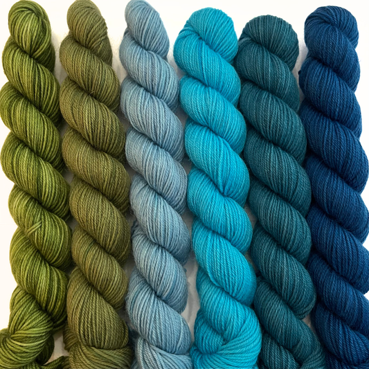 Heel and Toe Skeins Bundle #12 - Merino Sock Yarn