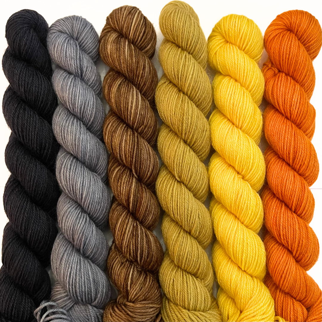 Heel and Toe Skeins Bundle #13 - Merino Sock Yarn