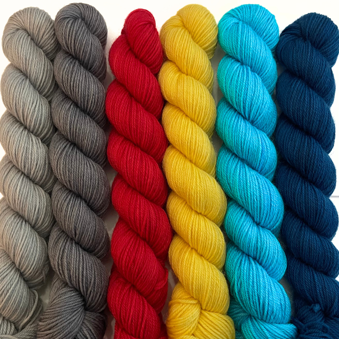 Heel and Toe Skeins Bundle #15 - Merino Sock Yarn