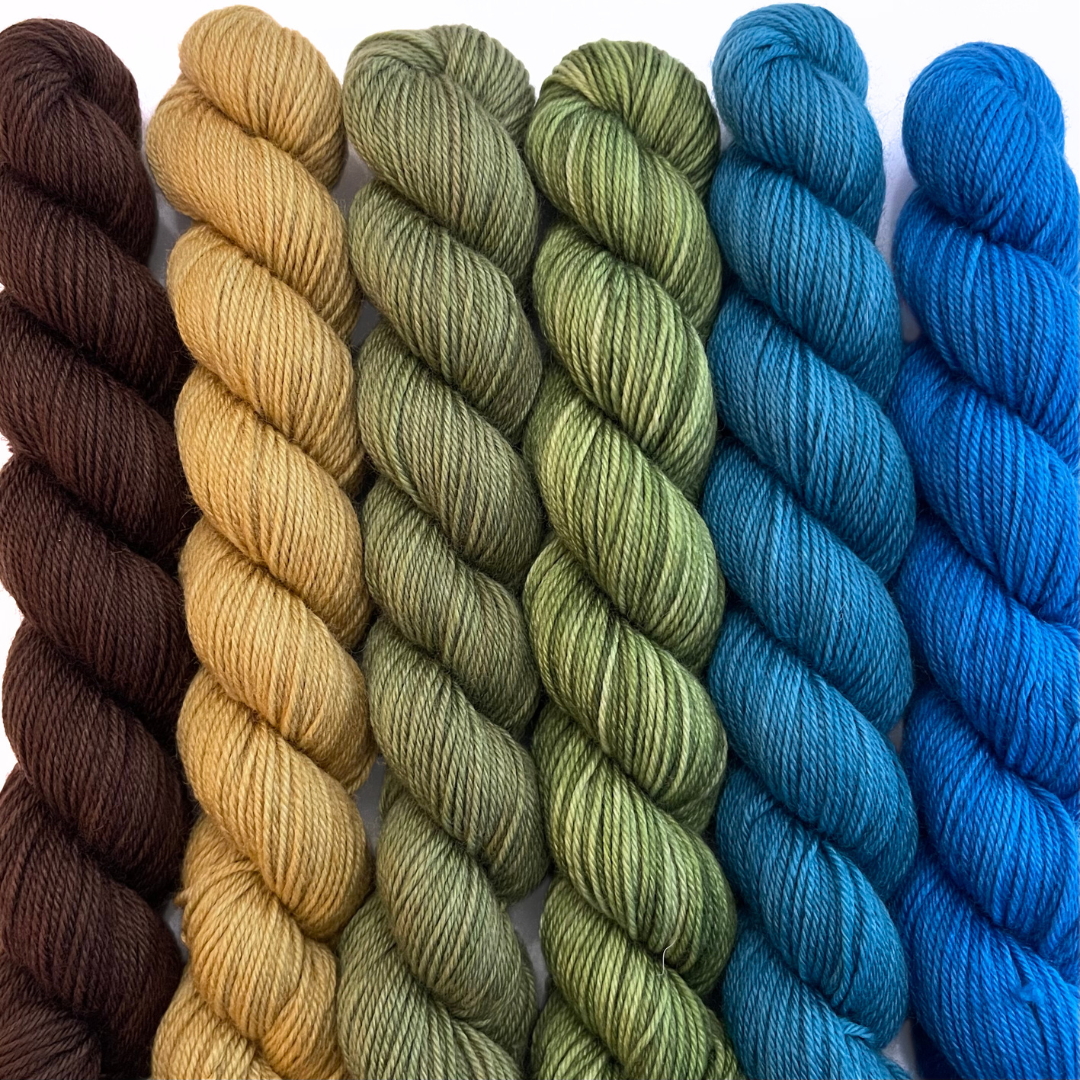 Heel and Toe Skeins Bundle #6 - Merino Sock Yarn