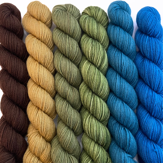 Heel and Toe Skeins Bundle #6 - Merino Sock Yarn