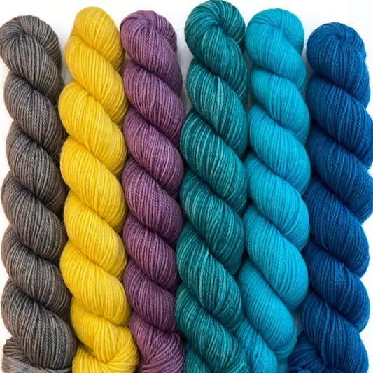 Heel and Toe Skeins Bundle #8 - Merino Sock Yarn