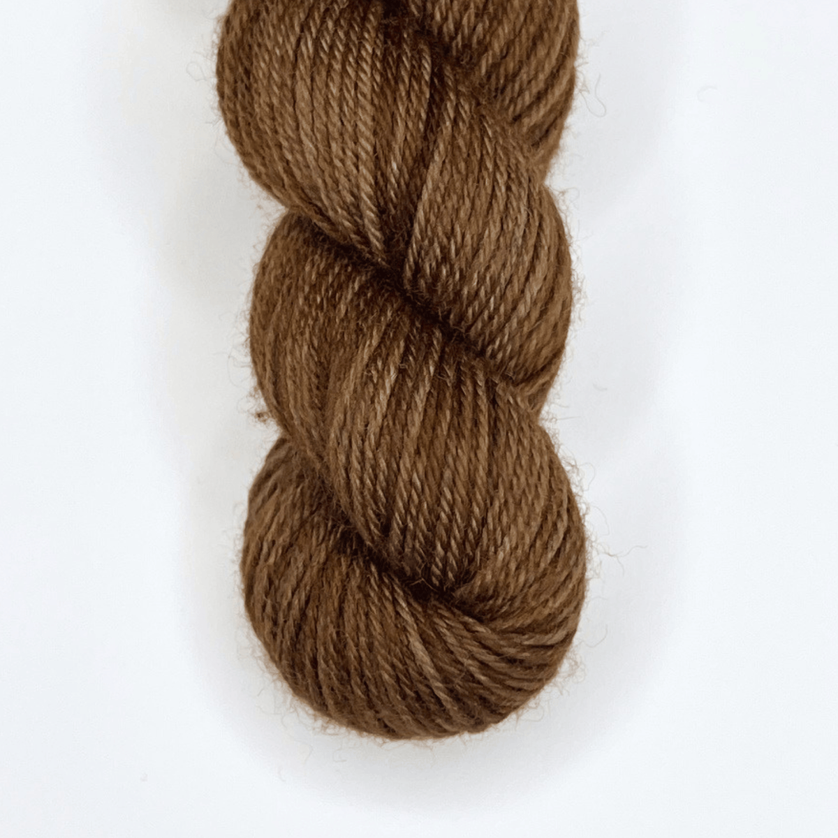 Variegated Brown "Poison Apple" - Heel and Toe Skein Merino Sock Yarn