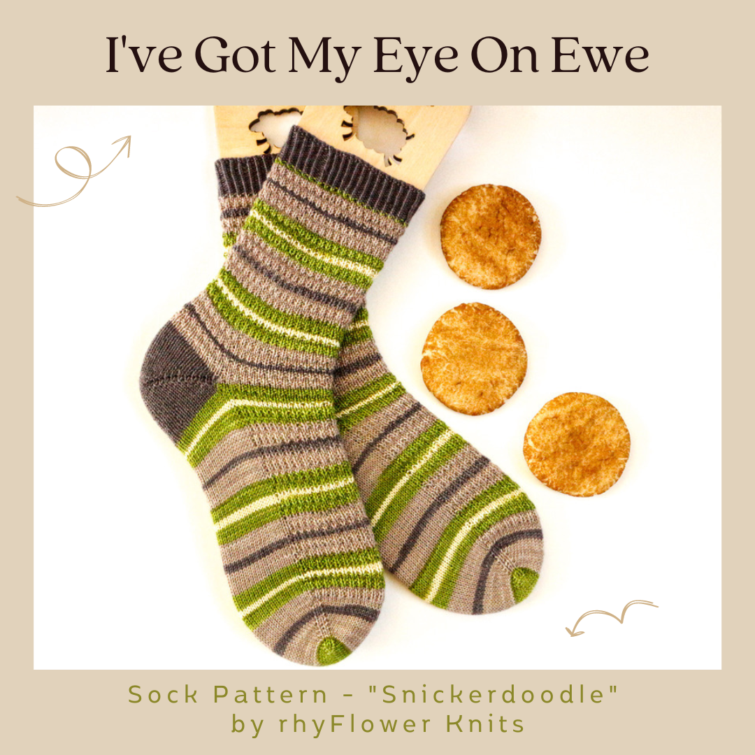 I've Got My Eye On Ewe With Heel and Toe - Merino Sock Yarn - Ship by March 19th