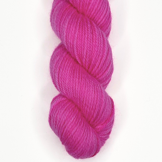 Fuchsia "Lady Amalthea" - Heel and Toe Skein Merino Sock Yarn
