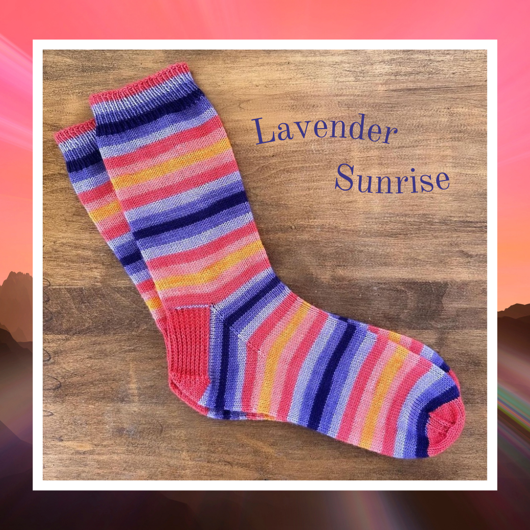 Lavender Sunrise - Merino Sock Yarn