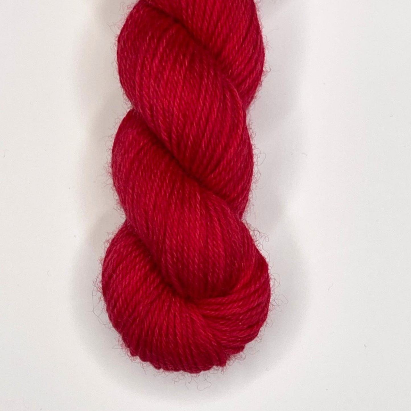 Red "Mistletoe Kisses" - Heel and Toe Skein Merino Sock Yarn