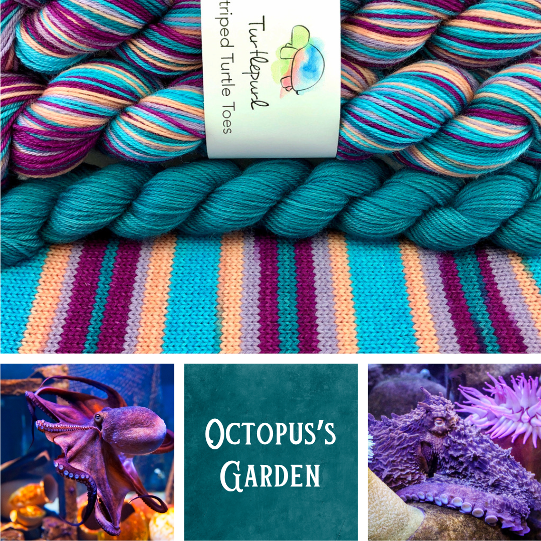 Octopus's Garden With Heel and Toe - Merino Sock Yarn - Ship by Jan 2