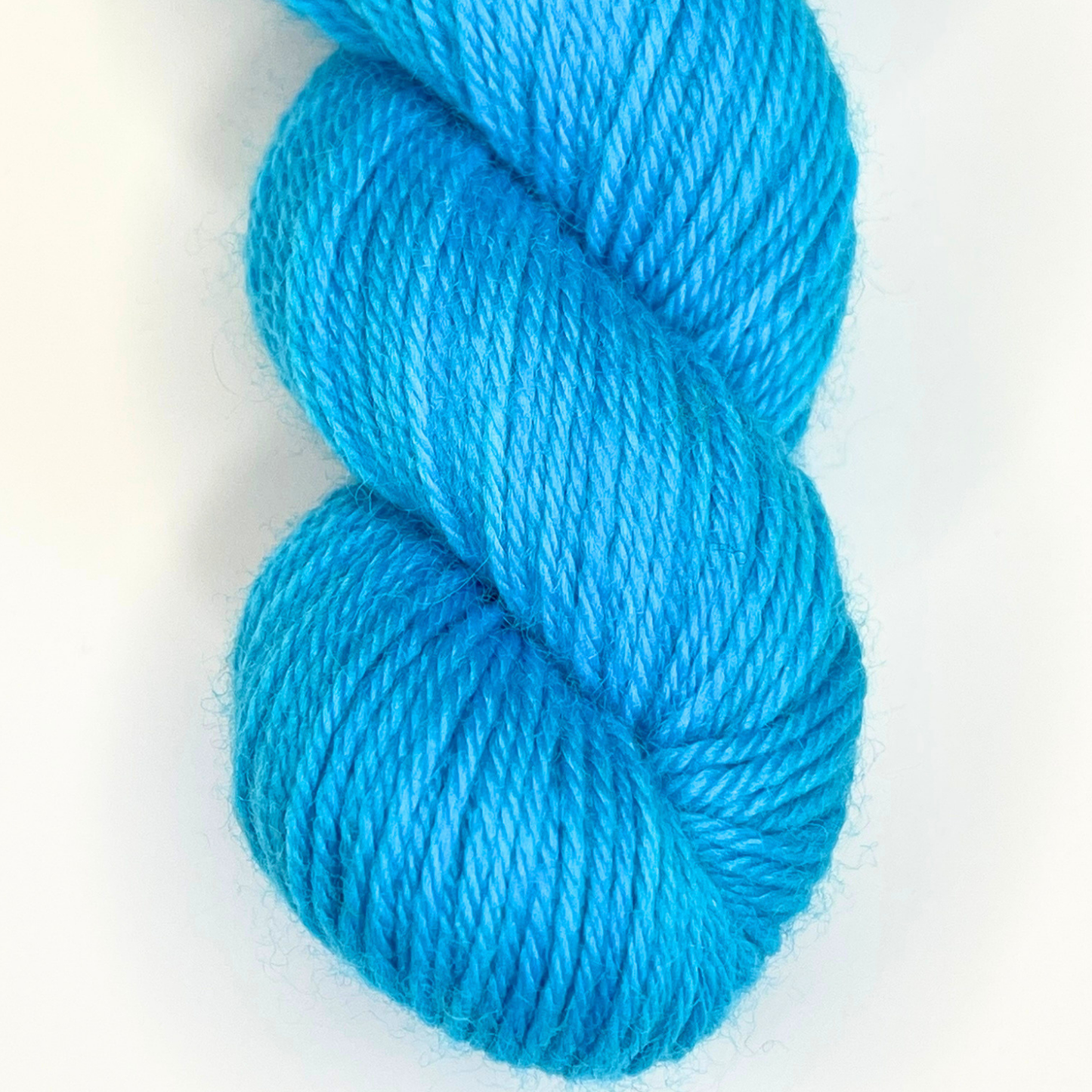 Bright Aqua "On The Beach" - Heel and Toe Skein Merino Sock Yarn