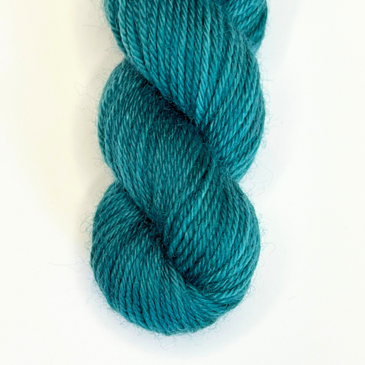 Deep Teal Green "Pumpkin Spice" - Heel and Toe Skein Merino Sock Yarn