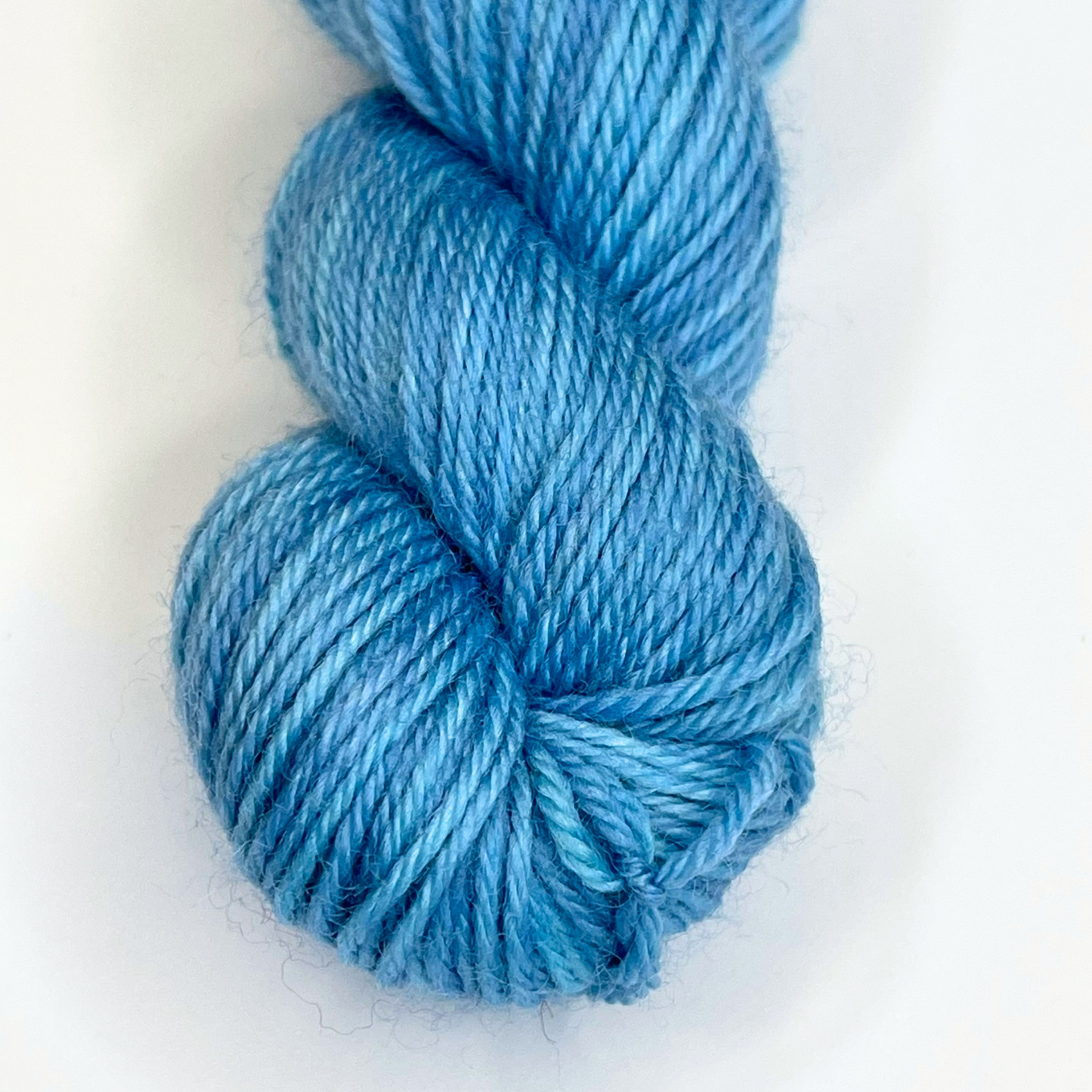 Light Blue "Socks From Away" - Heel and Toe Skein Merino Sock Yarn