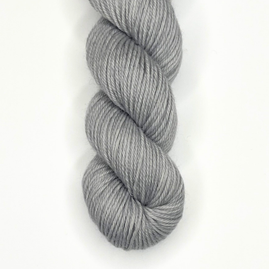 Silver Grey "Sugar Plum Waltz" - Heel and Toe Skein Merino Sock Yarn