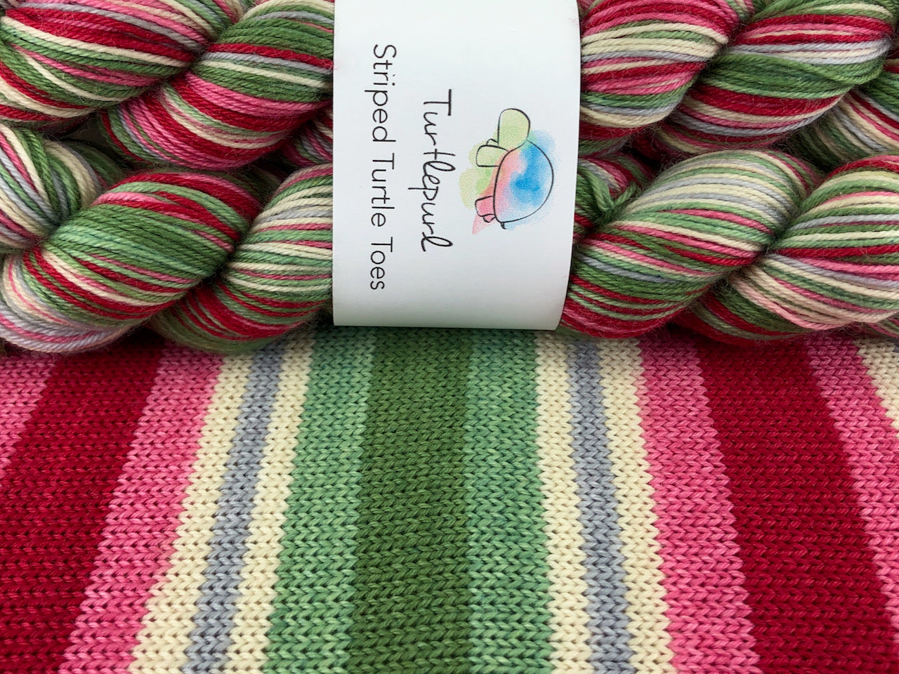 SHORT SKEIN - Sugar Plum Waltz - Merino Sock Yarn