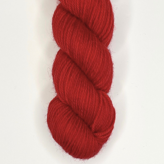 Orange Red "THE Doctor" - Heel and Toe Skein Merino Sock Yarn