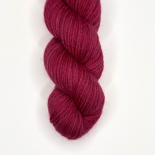 Raspberry Red "The Vineyard" - Heel and Toe Skein Merino Sock Yarn