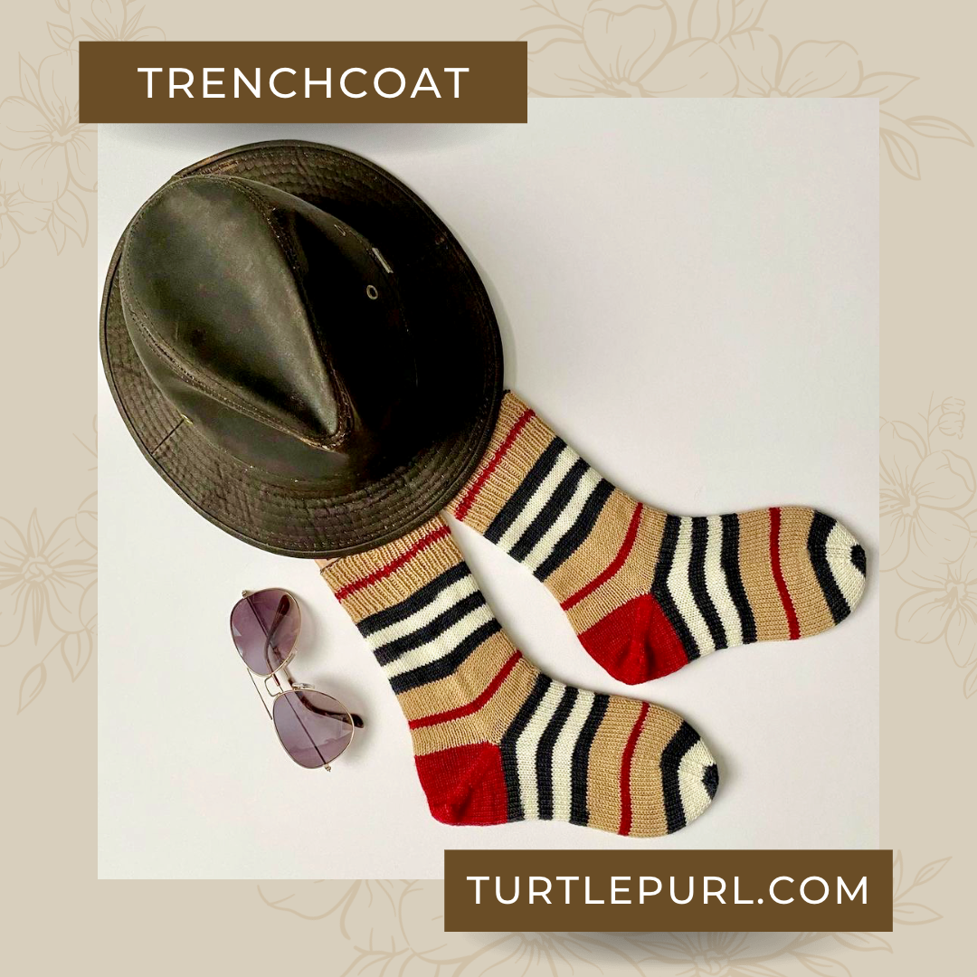 Trenchcoat With Heel and Toe - Merino Sock Yarn - Ship by March 14