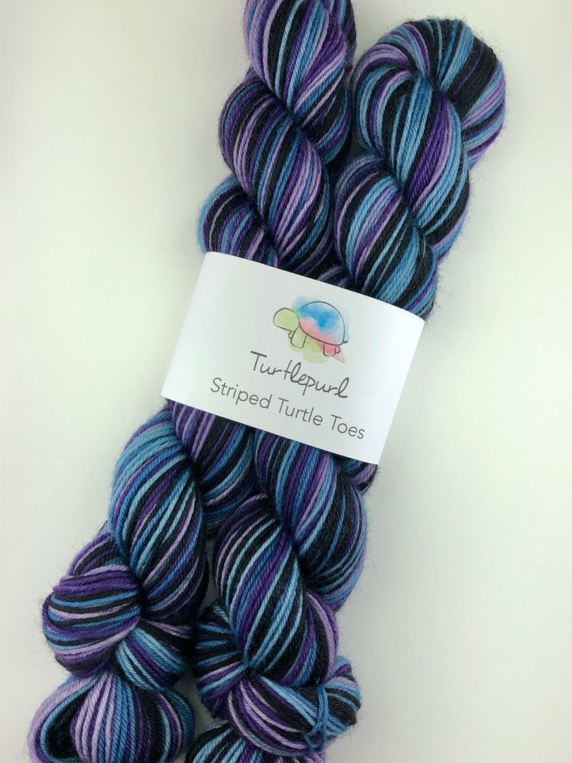 Twilight self-striping sock yarn