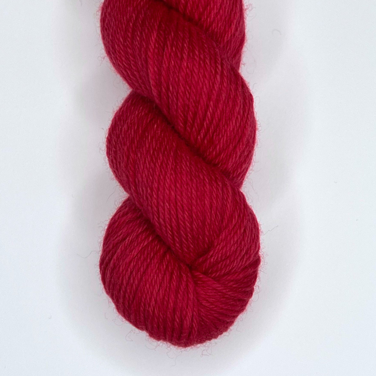 Cheerful Red "What Does It Mean?" - Heel and Toe Skein Merino Sock Yarn