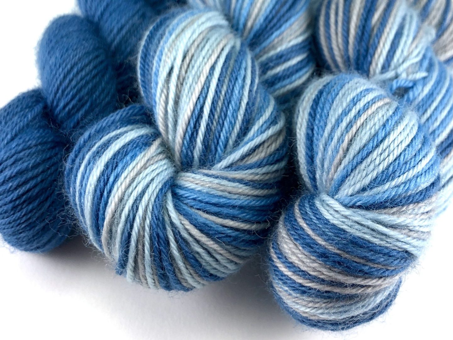 Diamond dungarees self-striping sock yarn