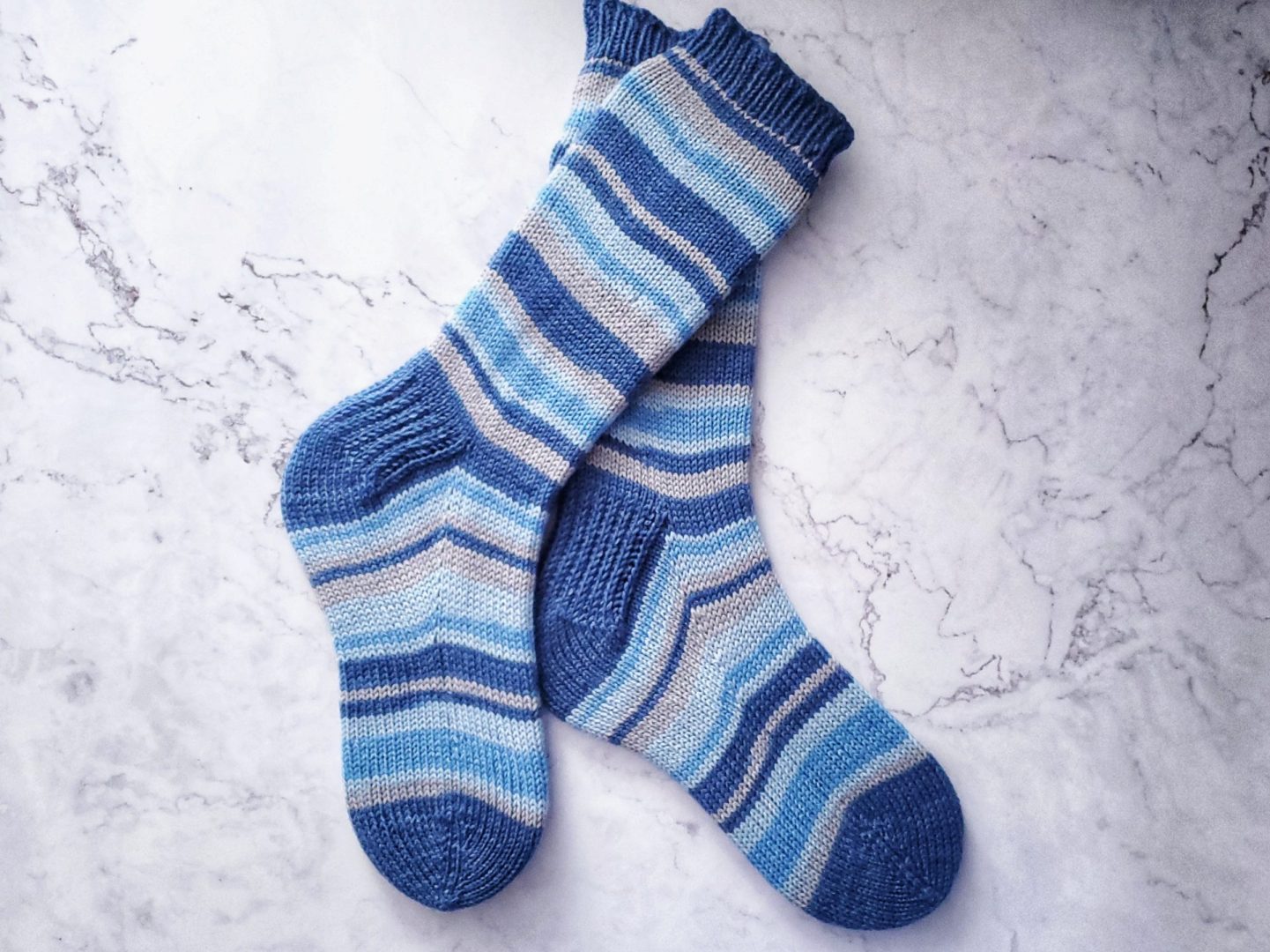 Diamond dungarees self-striping sock yarn