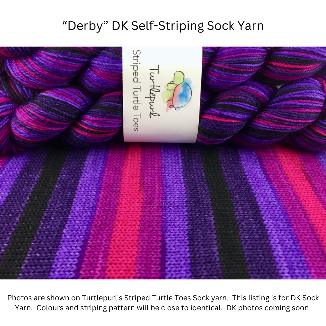 Derby self-striping sock yarn