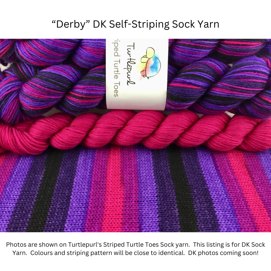 Derby self-striping sock yarn