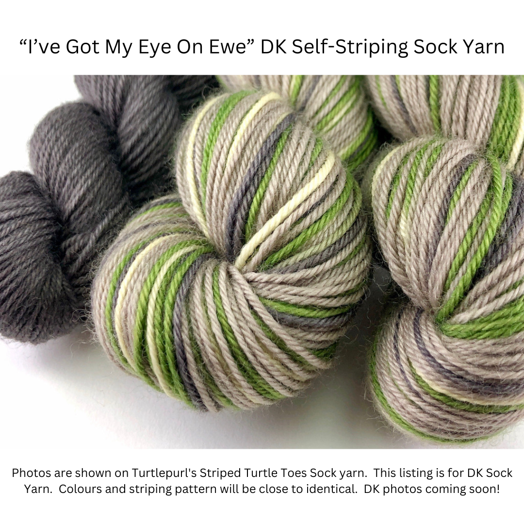 I've got my eye on ewe self-striping sock yarn
