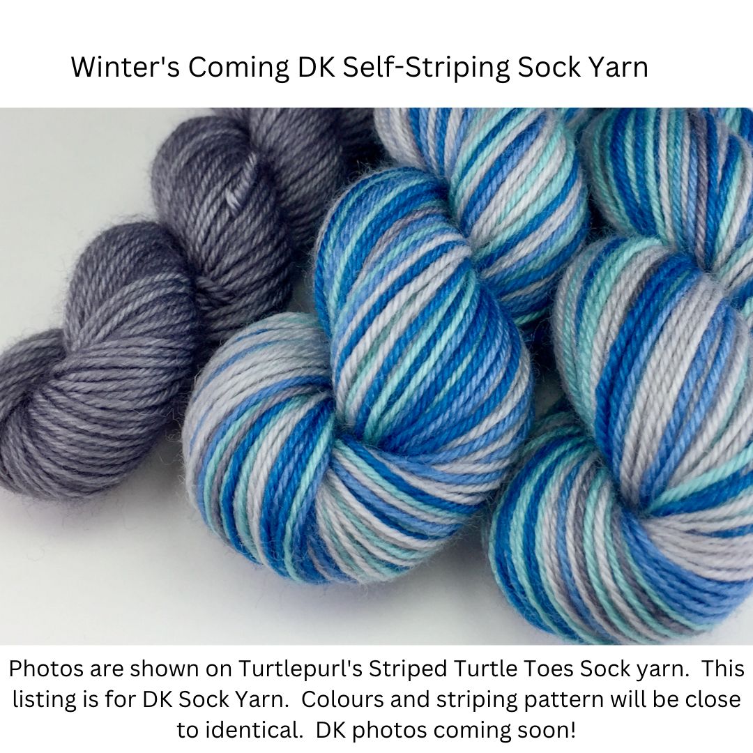 Winter's coming self-striping sock yarn