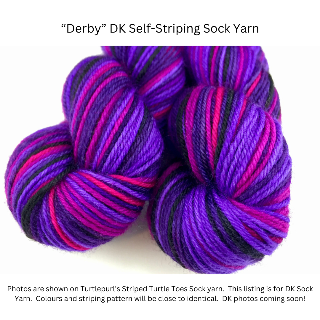 Derby self-striping sock yarn