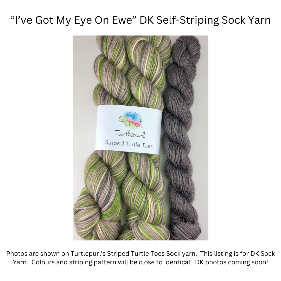 I've got my eye on ewe self-striping sock yarn