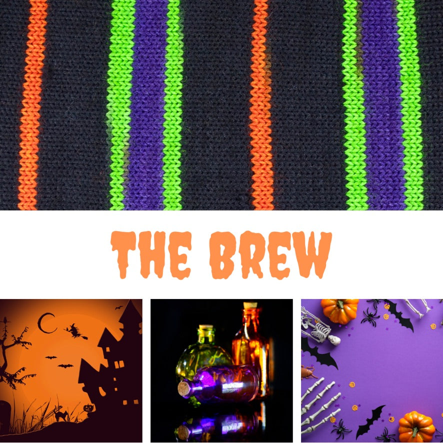 The Brew self-striping sock yarn