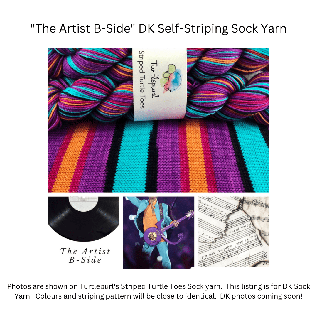 The Artist B-Side DK Self-striping sock yarn