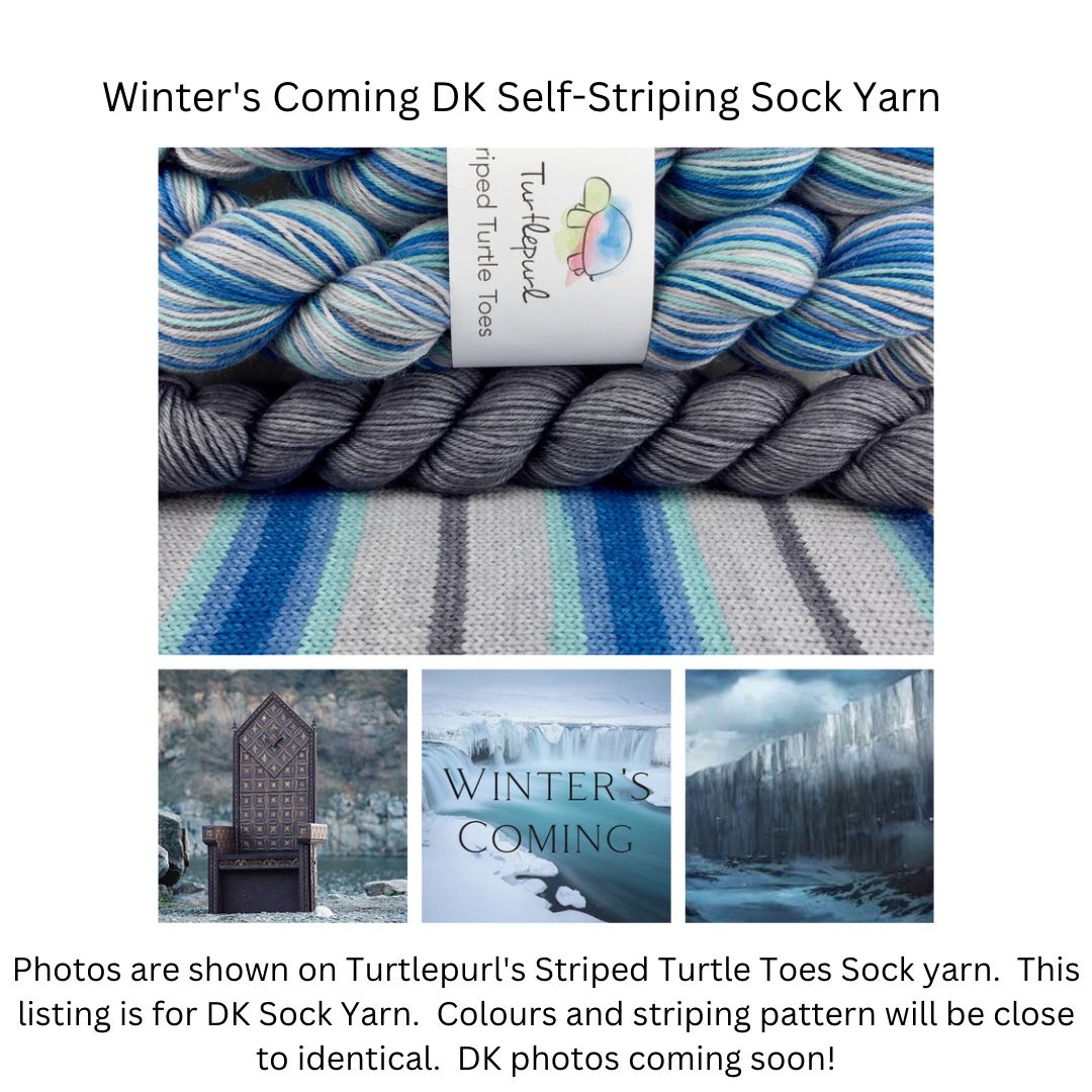 Winter's coming self-striping sock yarn