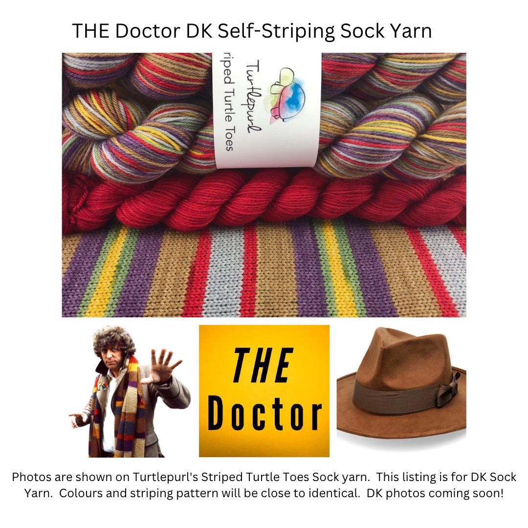 The doctor self-striping sock yarn