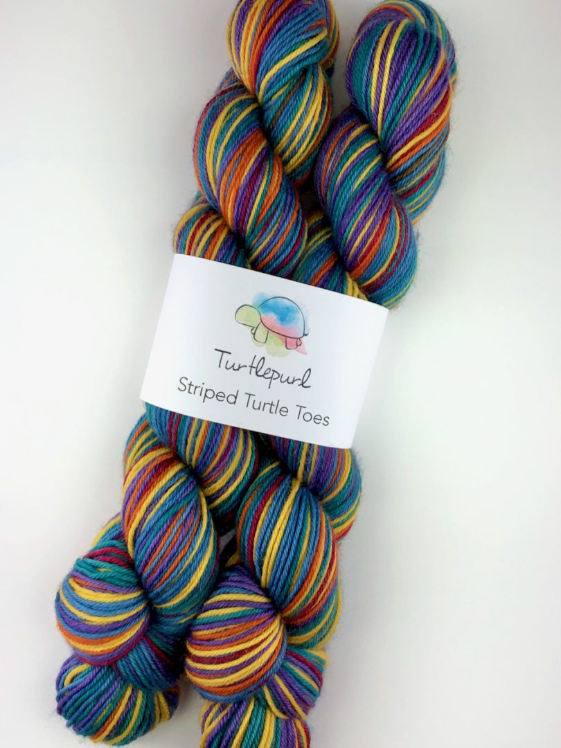 A stroll down duckworth street self-striping sock yarn