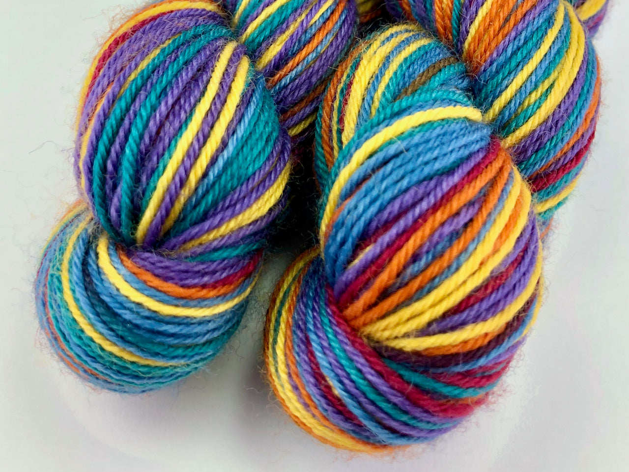 A stroll down duckworth street self-striping sock yarn