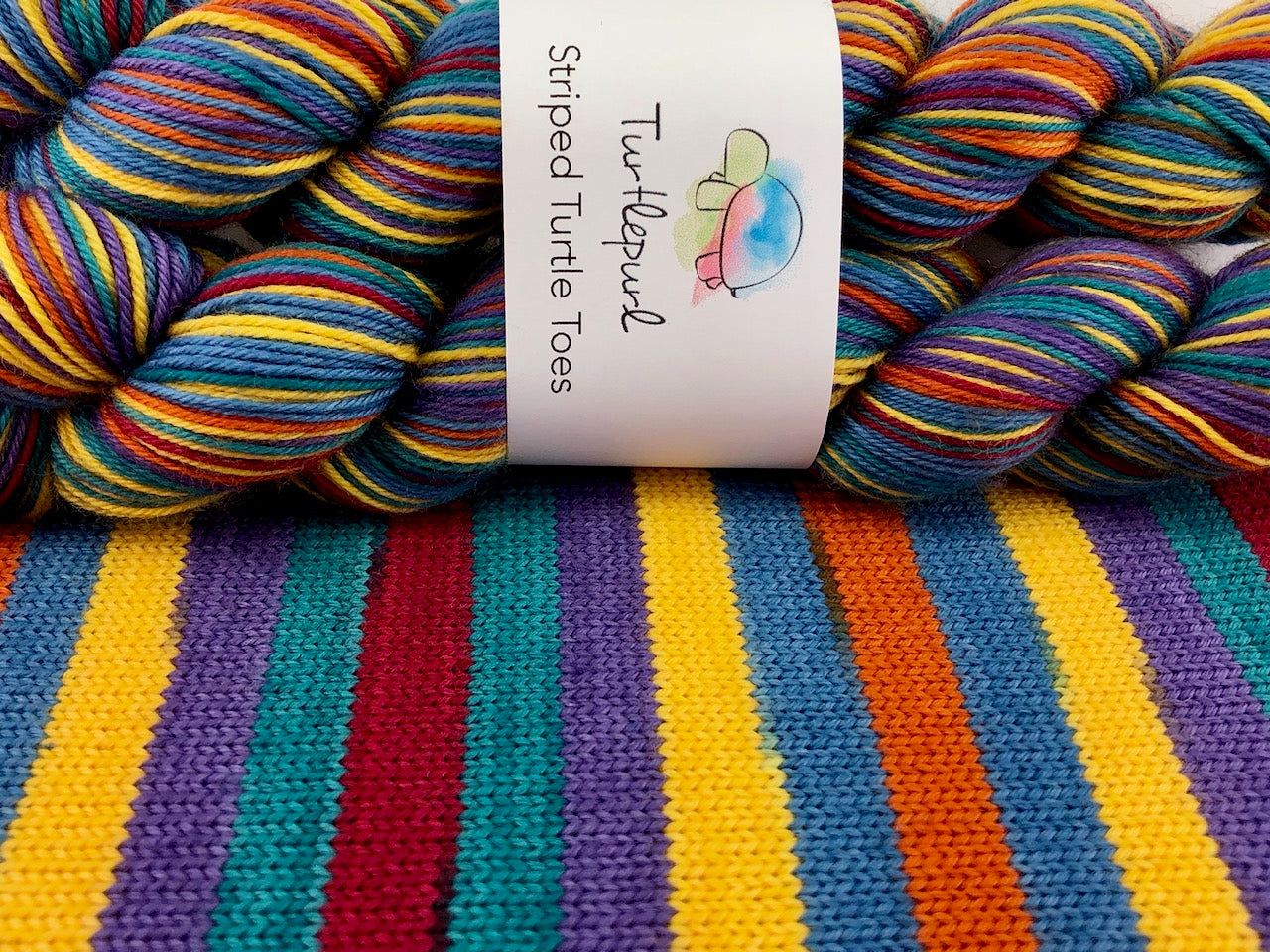 A stroll down duckworth street self-striping sock yarn