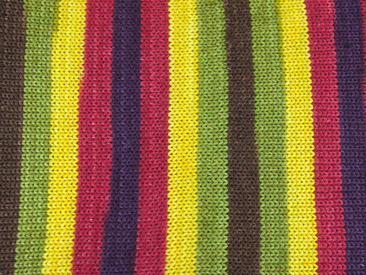 Autumn self-striping sock yarn