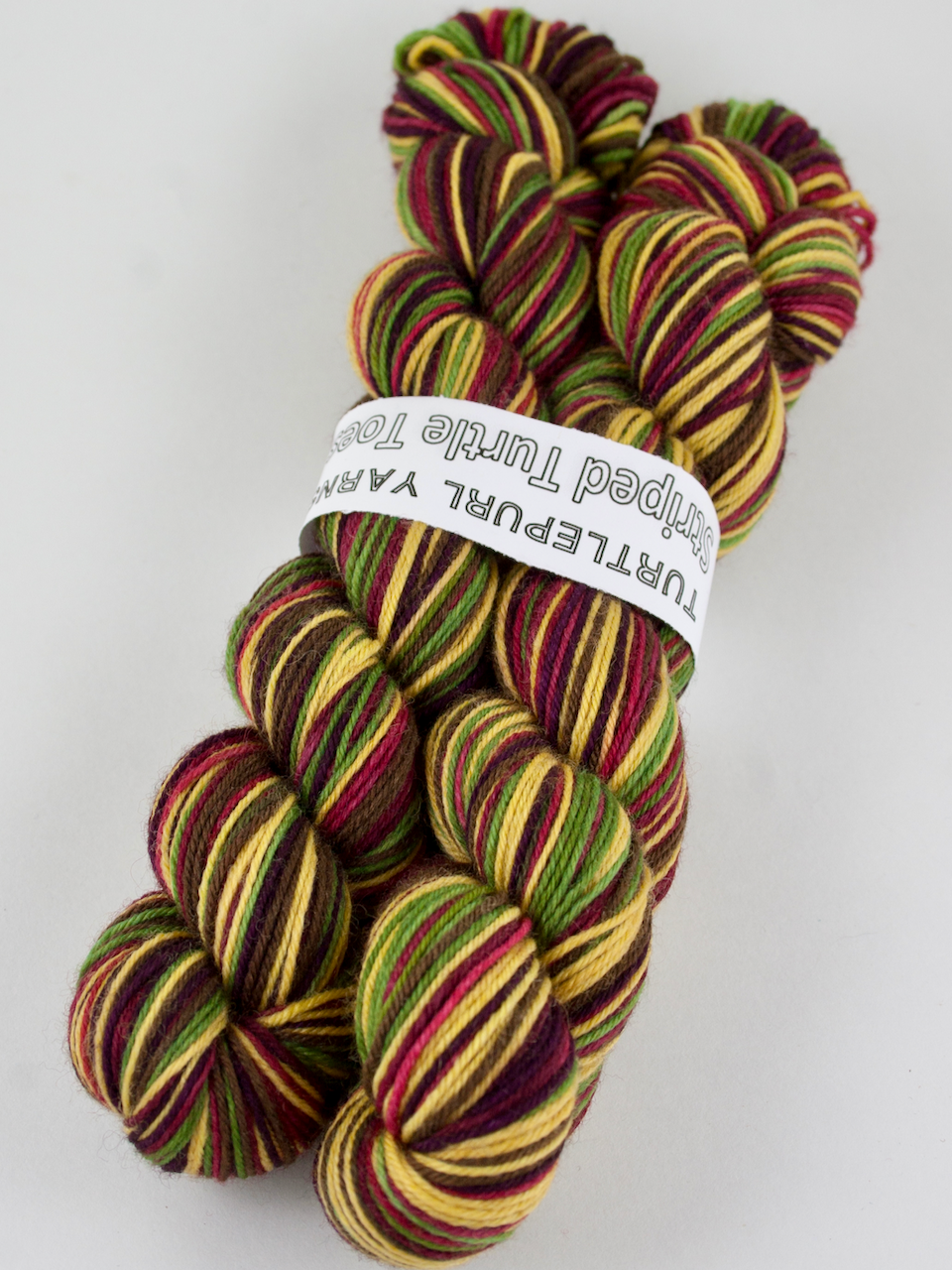 Autumn self-striping sock yarn