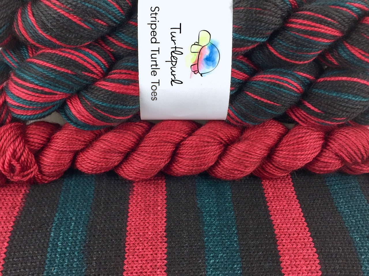 Baah humbug self-striping sock yarn