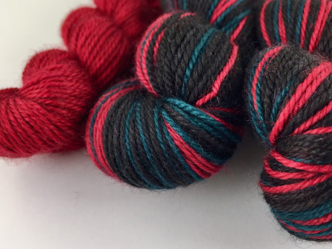 Baah humbug self-striping sock yarn