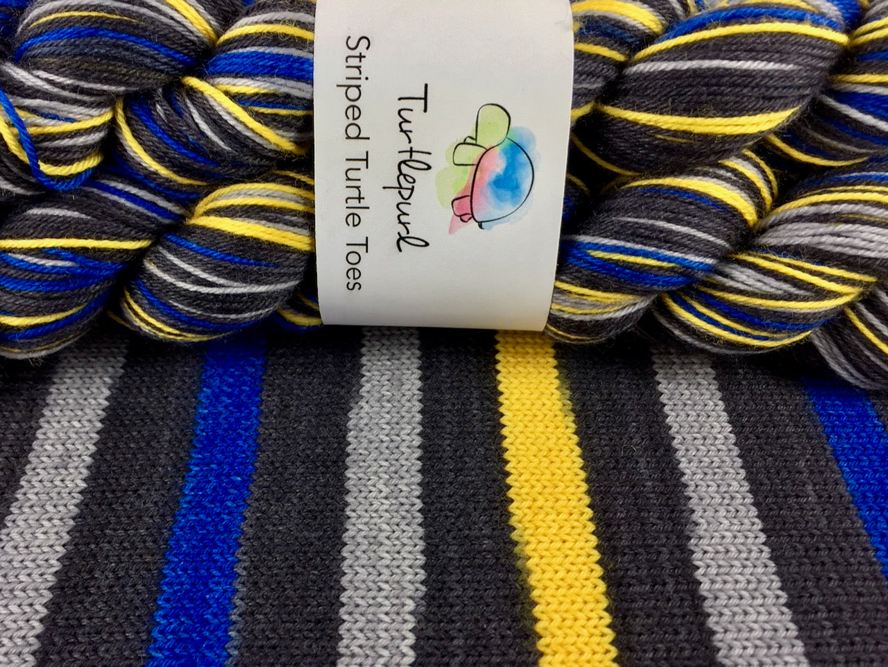 Beekeeper self-striping sock yarn